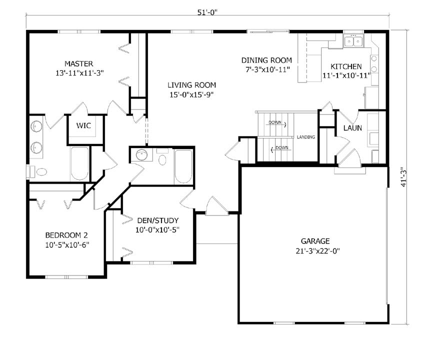 Cimmaron Way Single Story Panelized Floor Plan